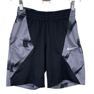 Nike Big Boys Dri-FIT Avalanche Print Athletic Shorts - Cool Grey/Black Size M